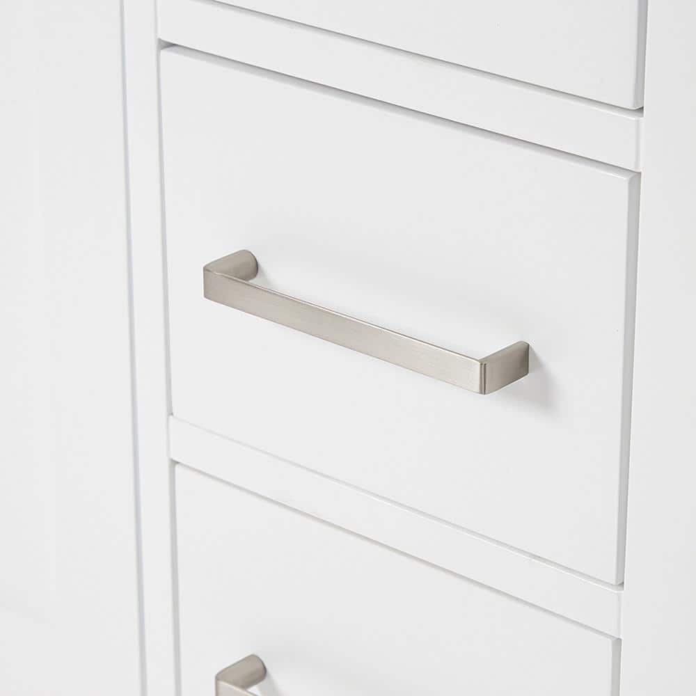 Cambridge 48" White Solid Wood Freestanding Vanity Cabinet