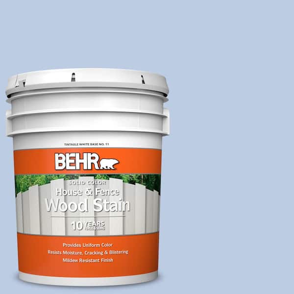 BEHR 5 gal. #M530-2 Sky's The Limit Solid Color House and Fence Exterior Wood Stain