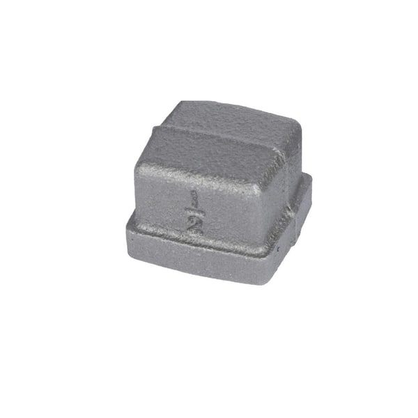 STZ 1/2 in. Black Iron Square Cap