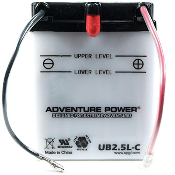 UPG Conventional Wet Pack 12-Volt 2.5 Ah Capacity O Terminal Battery