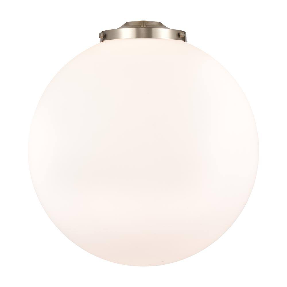 Beacon Black Antique Brass 19" Globe Pendant with Glass Shade