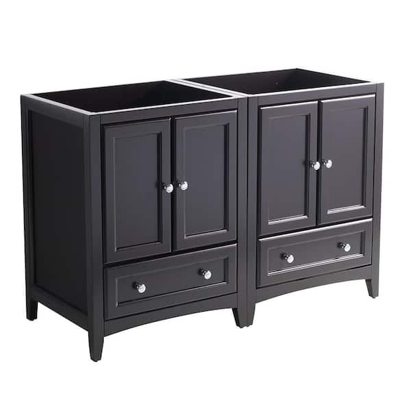 Oxford 48 in. Traditional Double Bathroom Vanity Cabinet in Espresso