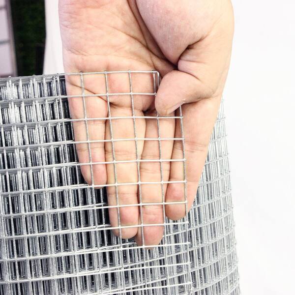 Bybafun 100-ft x 5-ft Silver Metal Hardware Cloth Rolled Fencing with Mesh Size 1/2-in x 1/2-in
