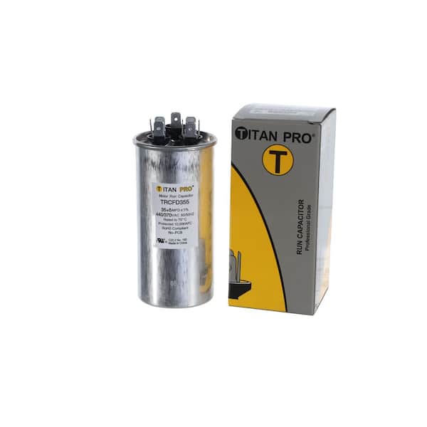 PACKARD TITAN PRO 35 Plus 5 MFD 440/370V Dual Voltage Round PACKARD TITAN PRO 35 Plus 5 MFD 440/370V Dual Voltage Round