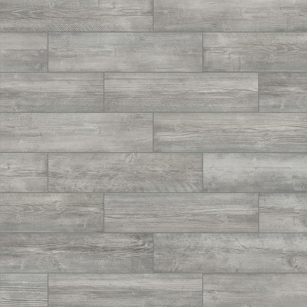 Florida Tile Home Collection Tahoe Cedar Gray 6 in. x 24 in. Porcelain Floor and Wall Tile (16 sq. ft./Case)