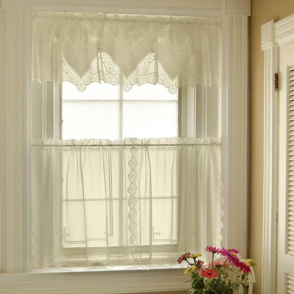 Heritage Lace White ELOQUENCE Window Swag 72"Wx 38"L Made in USA! 