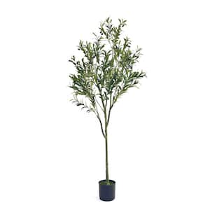 6 ft. Artificial Olive Tree in Planter