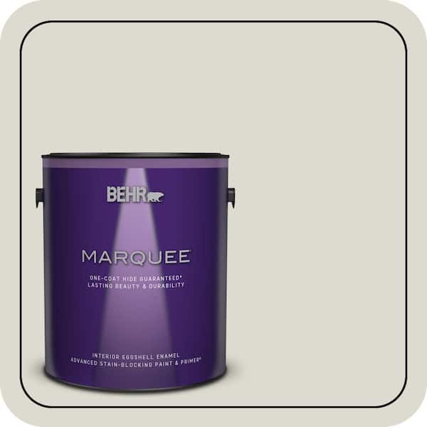 BEHR MARQUEE 1 gal. #790C-2 Silver Drop Eggshell Enamel Interior Paint & Primer