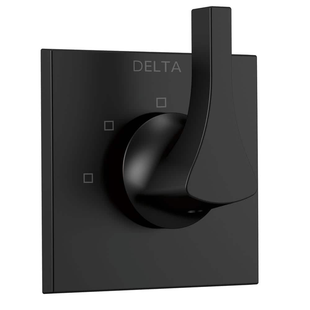 Delta Zura 1Handle 3Setting Diverter Valve Trim Kit in Matte Black