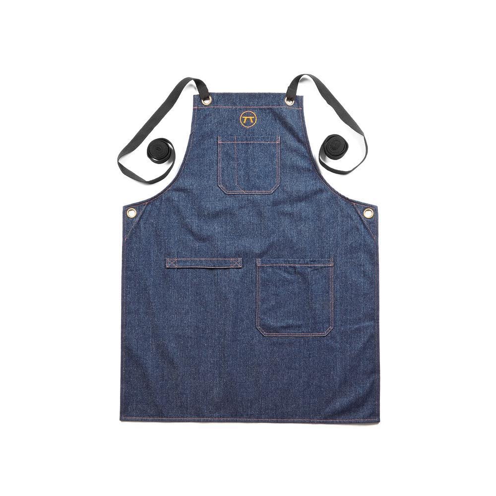 Outset Blue Denim Griller's Apron 76493 - The Home Depot