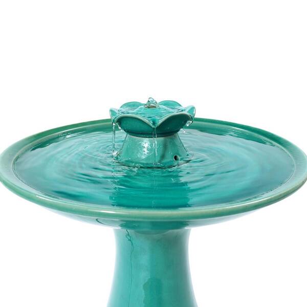 【新作】 Fontaine Birdie Teamson Home 39-in H Resin Water Tiered Outdoor Fountain