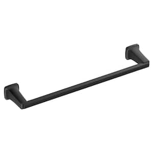 Townsend 18 in. Wall Mounted Towel Bar in Matte Black