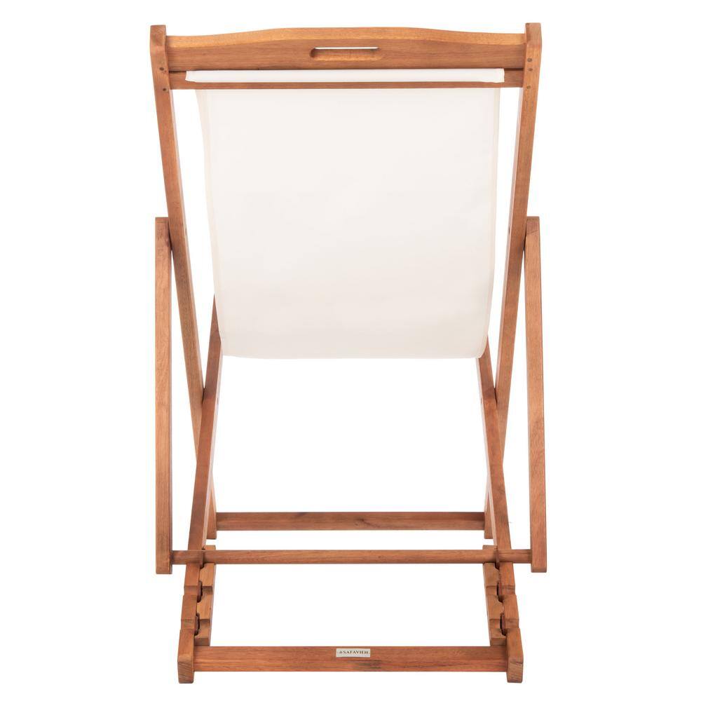 Contemporary Eucalyptus Wood Armless Side Chair in Natural Beige
