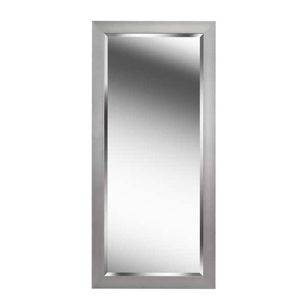 Manor Brook Oversized Gray Plastic Beveled Glass Classic Mirror (63.12 in. H X 29.23 in. W)