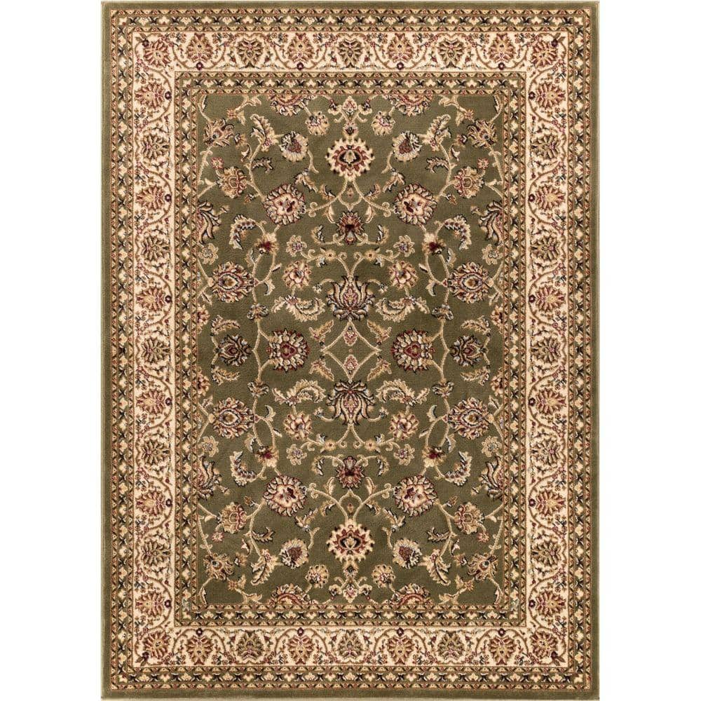 Barclay Sarouk Green 2 ft. x 4 ft. Traditional Floral Area Rug price history on PriceWatchPro