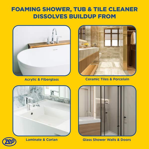 ZEP 32 oz. Power Foam Tub and Tile Cleaner (12-Pack) ZUPFTT32