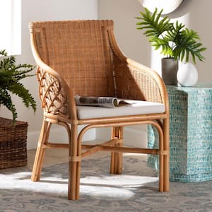 Carolyn Light Honey Rattan Arm Chair