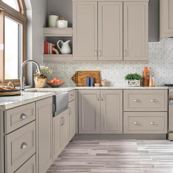 1 gal. #PPU5-13 Creamy Mushroom Satin Enamel Interior/Exterior Cabinet, Door & Trim Paint