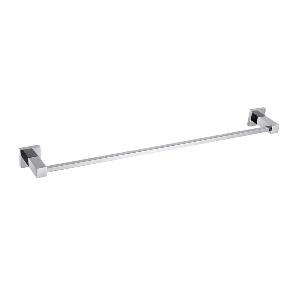 Bathroom Accessories 23.62 in. Wall Mounted Towel Bar in Chrome price history on PriceWatchPro