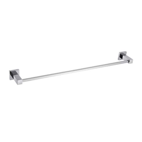 Bathroom Accessories 23.62 in. Wall Mounted Towel Bar in Chrome