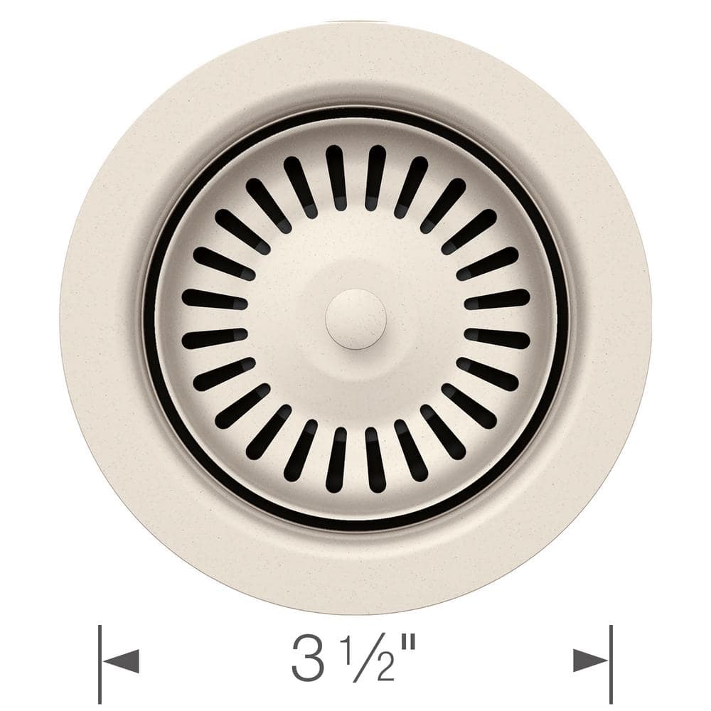 Soft White Stainless Steel Kitchen Sink Basket Strainer