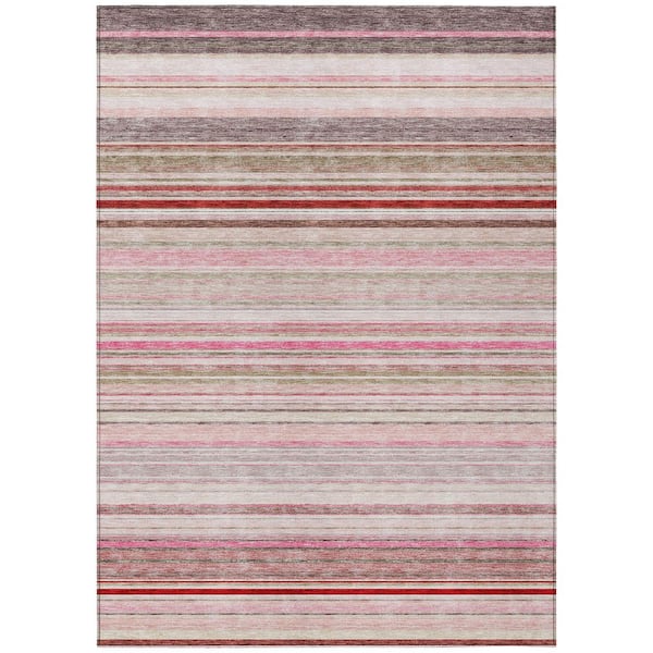 Addison Rugs Chantille Machine Washable Indoor/Outdoor Abstract ACN979 Pink 3 ft. x 5 ft. Area Rug