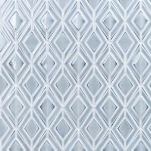 Delphi Jewel Arctic Blue 12 in. x 16 in. Polished Ceramic Mosaic Tile (1.19 sq. ft./Sheet)