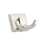 2-1/8 in. (54 mm) Brushed Nickel Transitional Wall Mount Hook