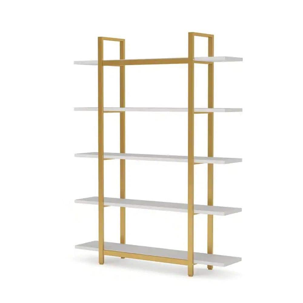 TRIBESIGNS WAY TO ORIGIN Jannelly 47 in. White Wood and Gold