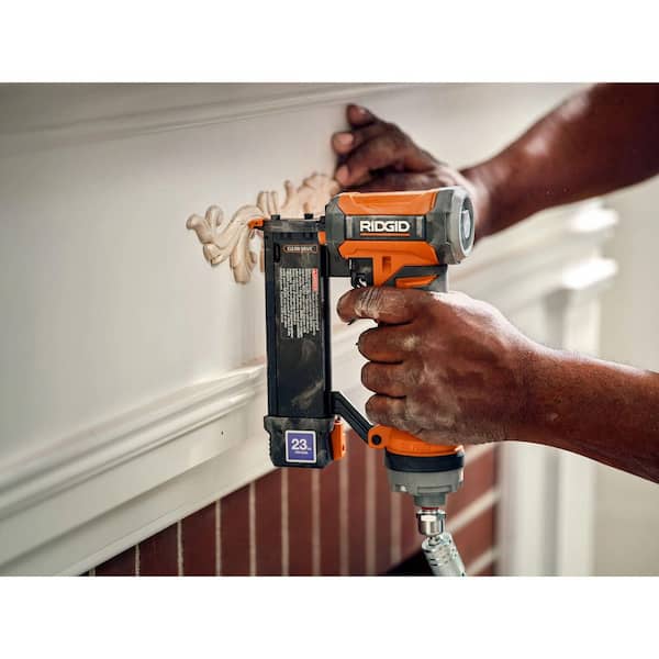 RIDGID Pneumatic 23-Gauge 1-3/8 in. Headless Pin Nailer with Dry