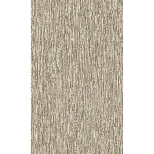 Taupe Fine Fibers Abstract Print Non-Woven Non-Pasted Textured Wallpaper 57 Sq. Ft.