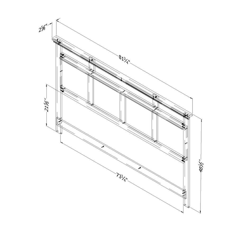 Versa Gray Maple King Wood Headboard