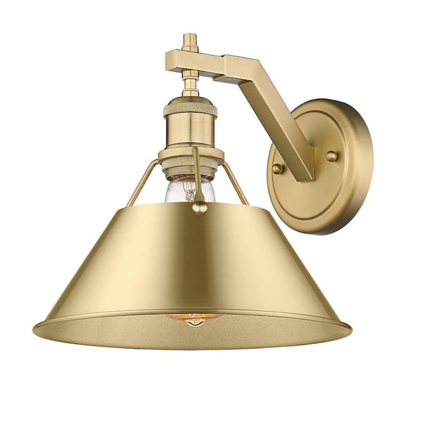 Orwell 10 in. 1-Light Brushed Champagne Bronze Wall Sconce