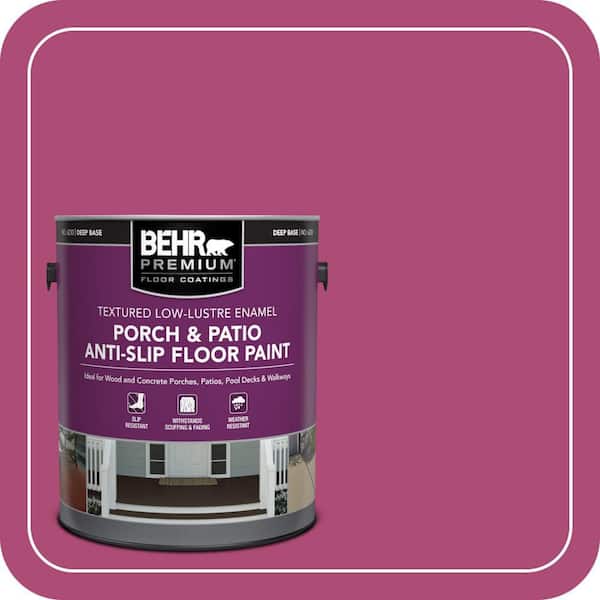 1 gal. #100B-7 Hot Pink Textured Low-Lustre Enamel Interior/Exterior Porch and Patio Anti-Slip Floor Paint