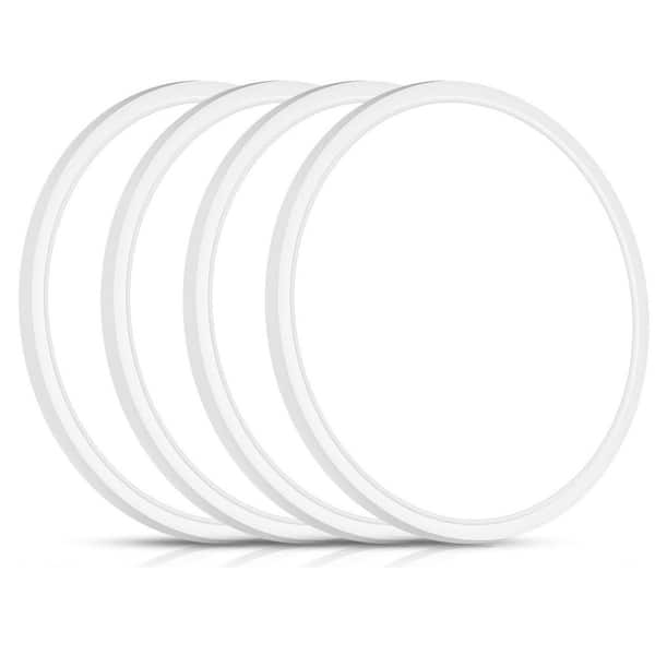 12 in. Ultra Thin 3600 Lumens (3000K to 6500K) 5CCT Selectable White Integrated LED Flush Mount Ceiling Lights (4-Pack)