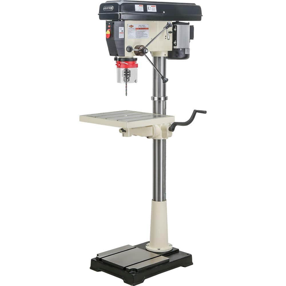 Shop Fox 20 in. 12 Speed Floor Drill Press with 5 8 in. Chuck Capacity M1039 The Home Depot