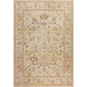 Alba Modern Faded Peshawar Ivory 5 ft. 3 in. x 7 ft. 7 in. Area Rug