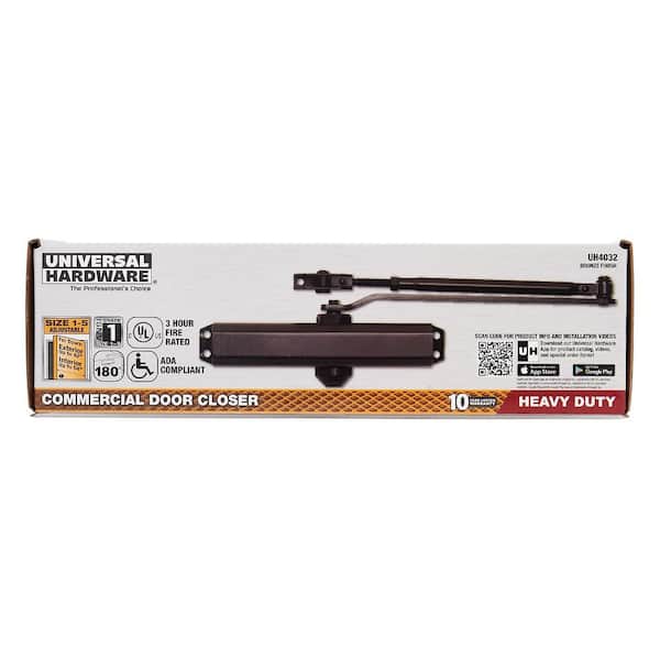 Heavy-Duty Bronze Commercial Door Closer