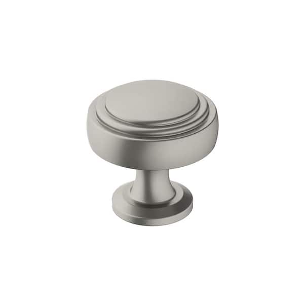 Amerock Winsome 1-1/4 in. (32mm) Traditional Satin Nickel Round Cabinet Knob