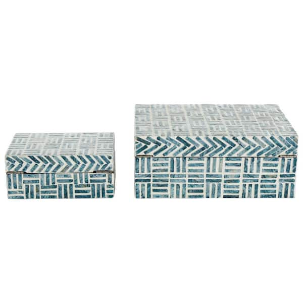 Litton Lane Handmade Mother of Pearl Shell Mosaic MDF