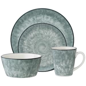 ColorKraft Essence Onyx (Gray) Stoneware 4-Piece Place Setting (Service for 1)