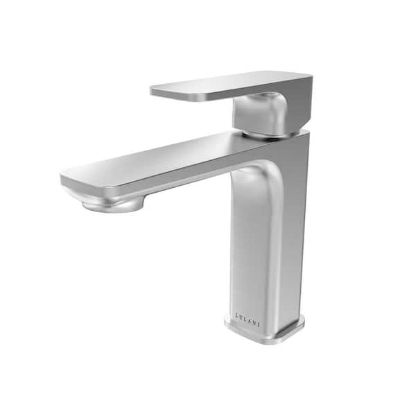 Lulani Corsica 1-Handle Single Hole Bathroom Faucet in Brushed Nickel