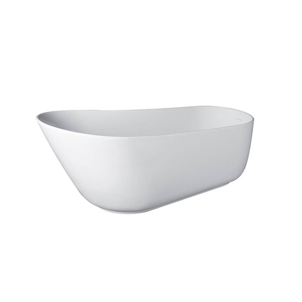 66.9 in. x 31.5 in. Stone Resin Single Slipper Soaking Bathtub with Left Drain Overflow in White price history on PriceWatchPro