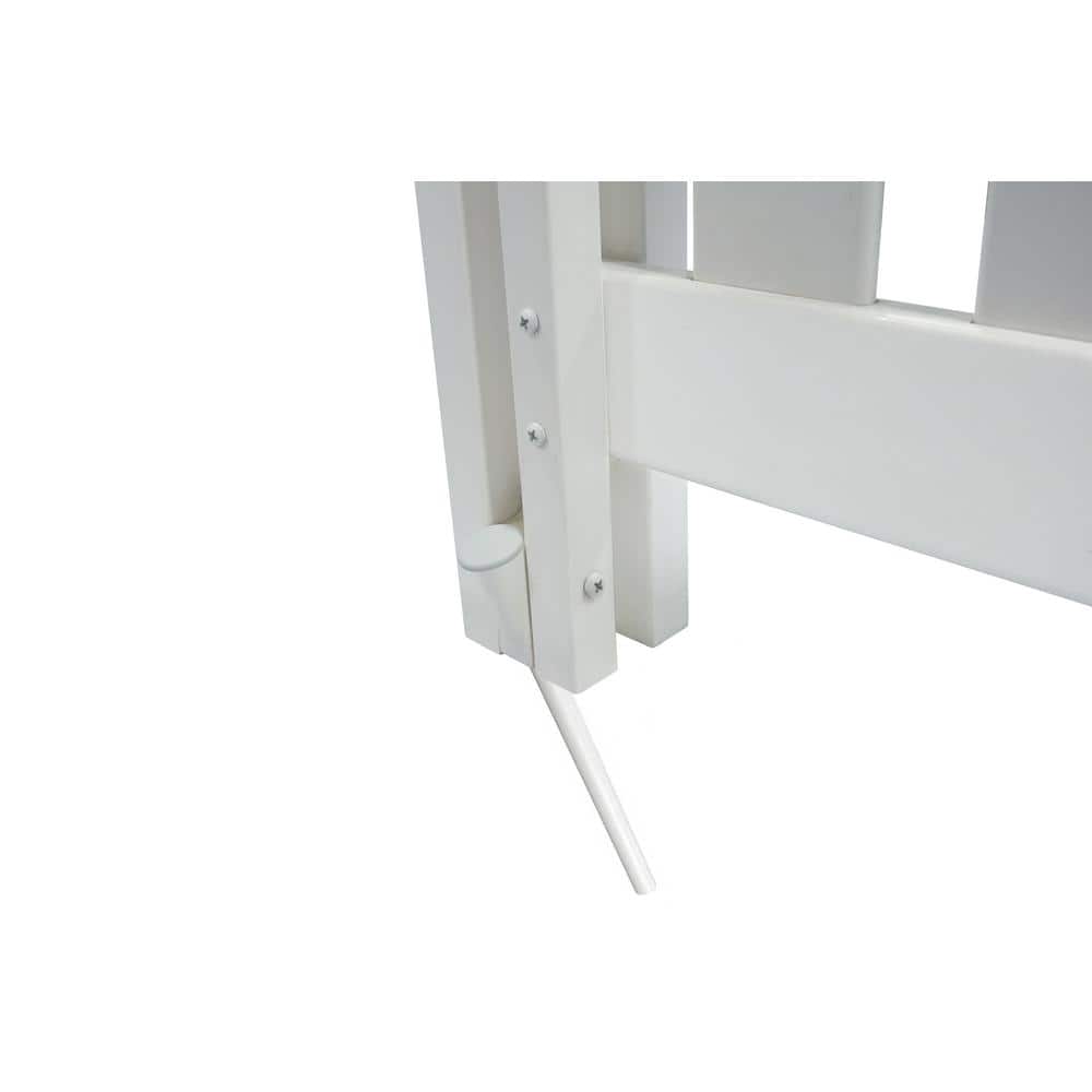 Hartford White Vinyl 4ft x 3.6ft No-Dig Privacy Screen Kit