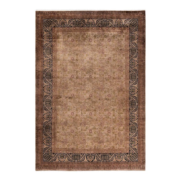 Solo Rugs Brown 6 ft. 3 in. x 9 ft. 0 in. Fine Vibrance One-of-a-Kind Hand-Knotted Area Rug -
