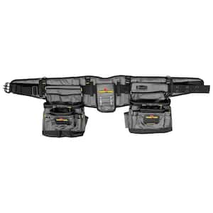19-Pocket Builders Tool Belt with Integrated Back Support