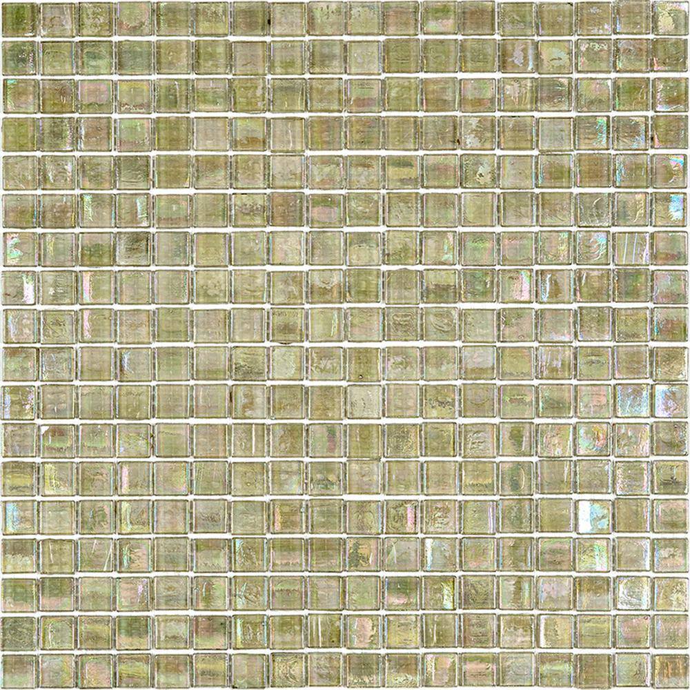 "Skosh 4"" x 6"" Glossy Yellowish Gray Glass Mosaic Uniform square Wall and Floor Sample Tile 0.13 sq. ft./Piece (1-Pack)" price history on PriceWatchPro
