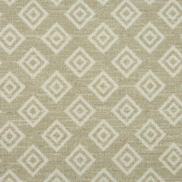 Natural Harmony Diamond Park Brush Custom Rug with Pad