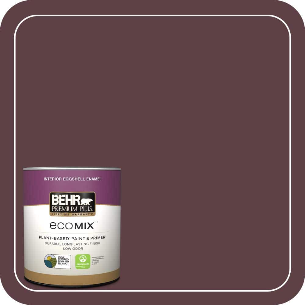 BEHR PREMIUM PLUS 1 qt. #MQ1-49 Raspberry Truffle Eggshell Enamel ...