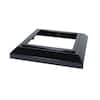 Fortress Accents 6 in. x 6 in. Gloss Black Aluminum Deck Post Base ...